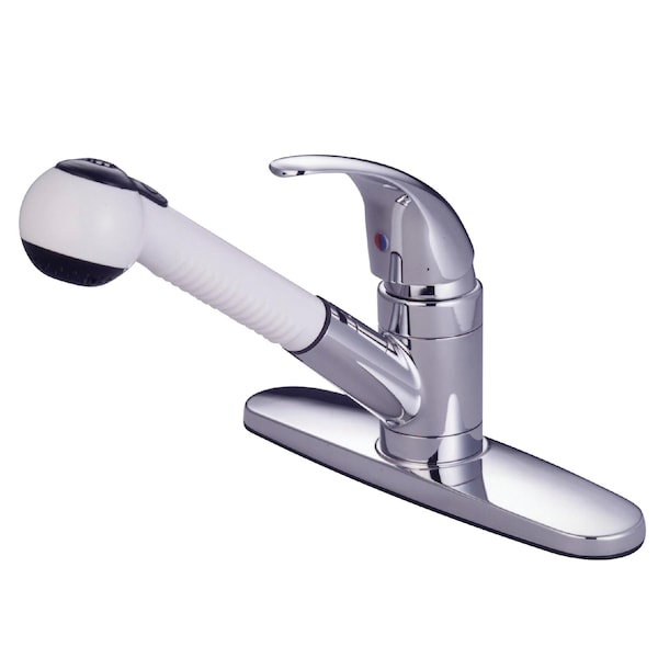 Pull-Out Kitchen Faucet, Polished Chrome